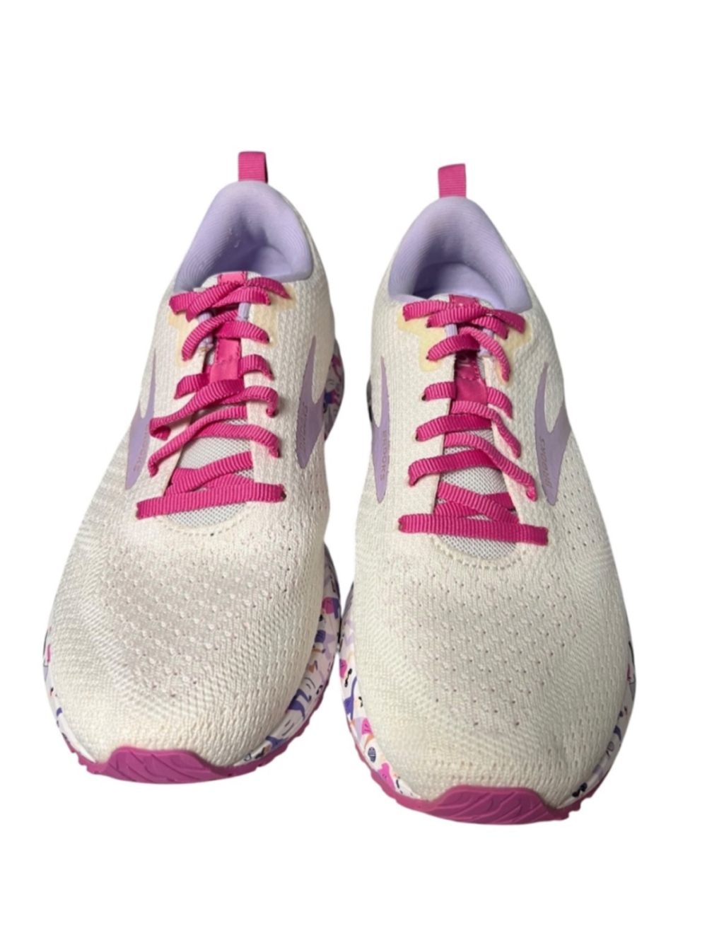Brooks Revel 4 Pink White Running Shoes Size 7 - Picture 3 of 7